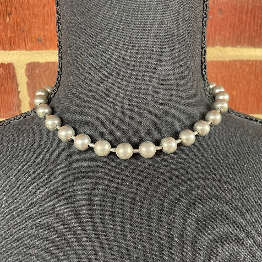 Punk Rock Ball Chain Choker & Bracelet Set